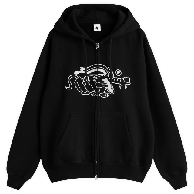 Pawa Speed Sports Men's Doggo Zip Hoodie Black