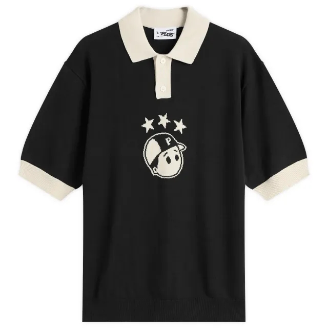 Pawa Speed Sports Men's Footie Knit Polo Black