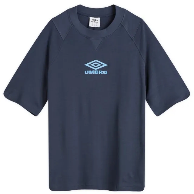 Umbro Men's Iconic Boxy T-Shirt Dark Navy/ Vista Blue