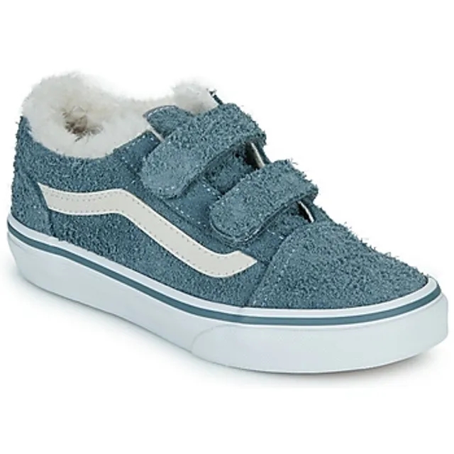 Vans  Old Skool V  girls's Children's Shoes (Trainers) in Blue