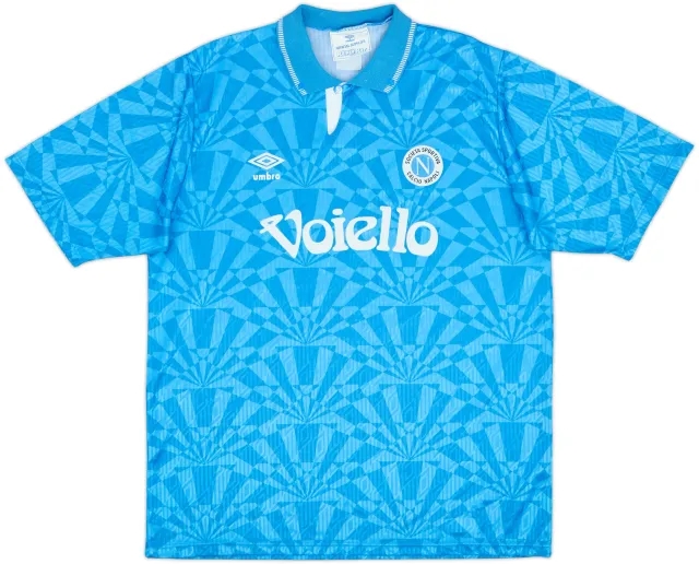 Umbro Napoli Mens SS Home Shirt 1991/93
