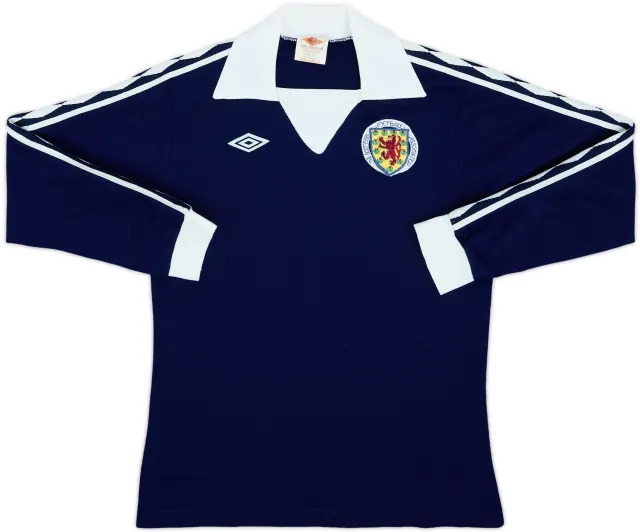Umbro Scotland Mens LS Home Shirt 1976