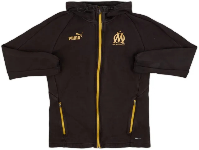 2022-23 Olympique Marseille Puma Hooded Track Jacket - 8/10 - (M)