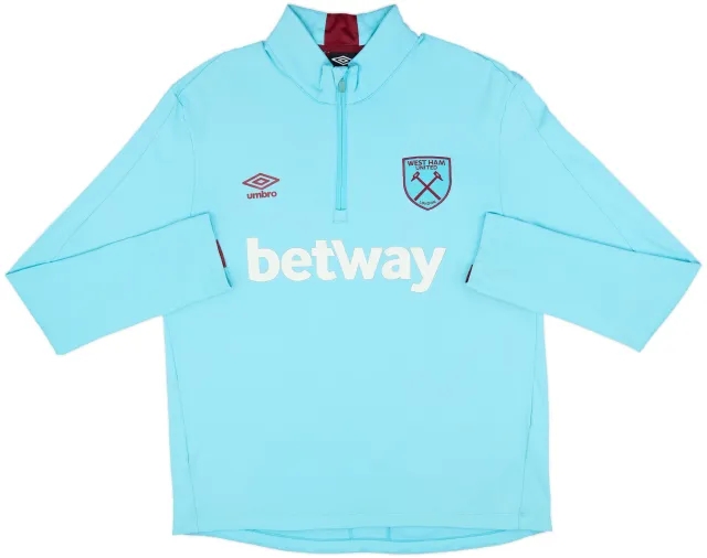 2017-18 West Ham 1/4 Zip Drill Top - 8/10 - (XL)