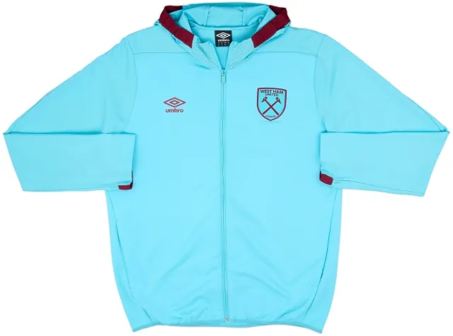 2016-17 West Ham Umbro Hooded Track Jacket - 7/10 - (XL)