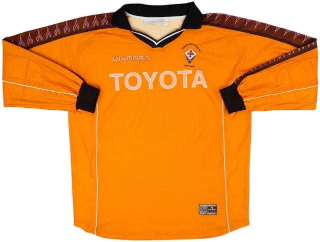 Diadora Fiorentina Mens LS Goalkeeper Home Shirt 2000/01