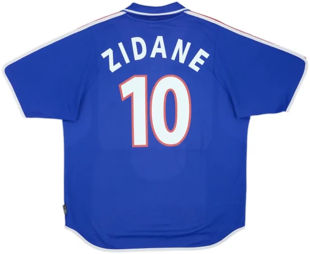 adidas France Mens SS Home Shirt 2000