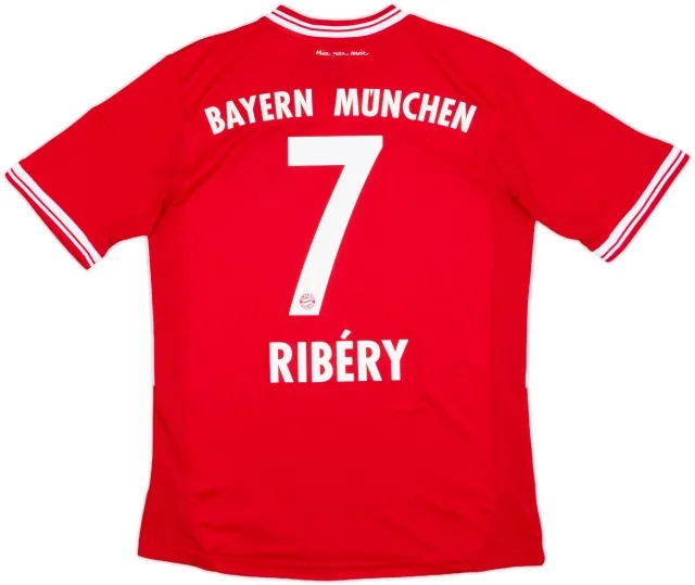 adidas Bayern Munich Boys SS Home Shirt 2013/14