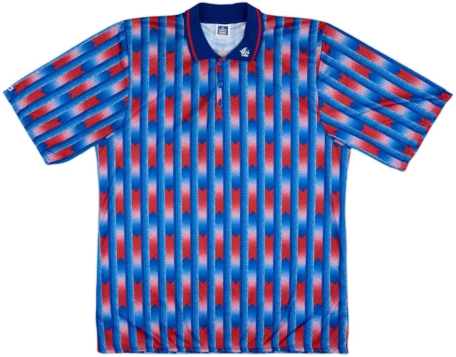 1990-91 Rangers Admiral Polo Shirt - 10/10 - (L)