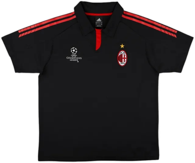 2005-06 AC Milan adidas CL Polo Shirt - 9/10 - (M)