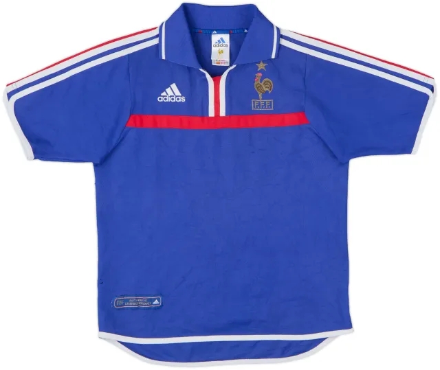 adidas France Mens SS Home Shirt 2000