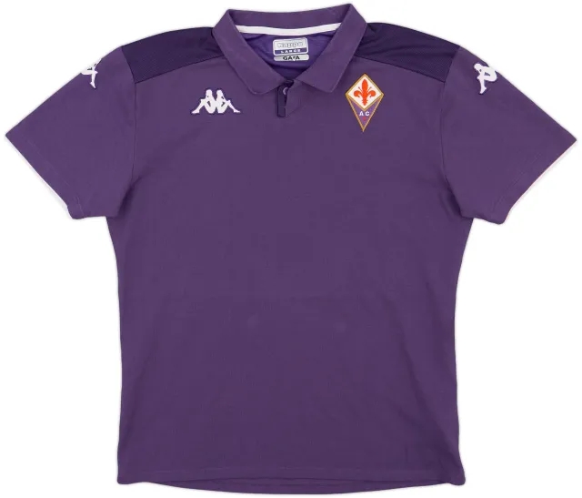 2020-21 Fiorentina Kappa Polo Shirt - 8/10 - (L)