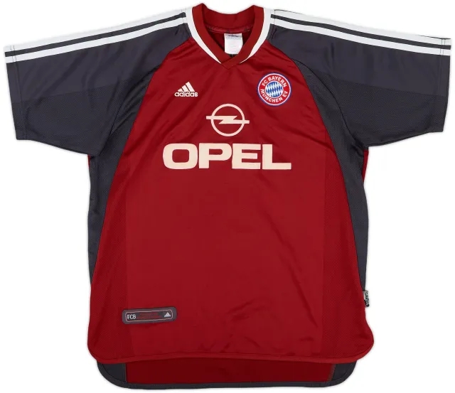 adidas Bayern Munich Boys SS Home Shirt 2002/03