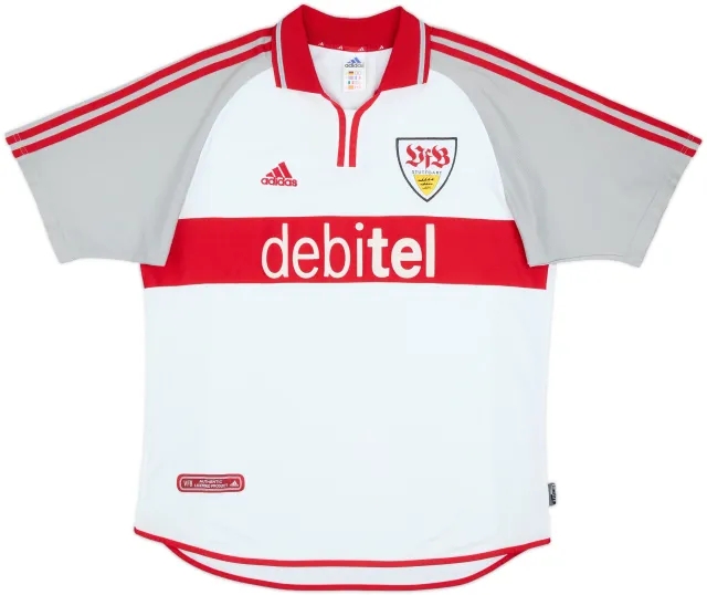 adidas Stuttgart Mens SS Home Shirt 2000/02