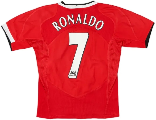 Nike Manchester United Boys SS Home Shirt 2002/04