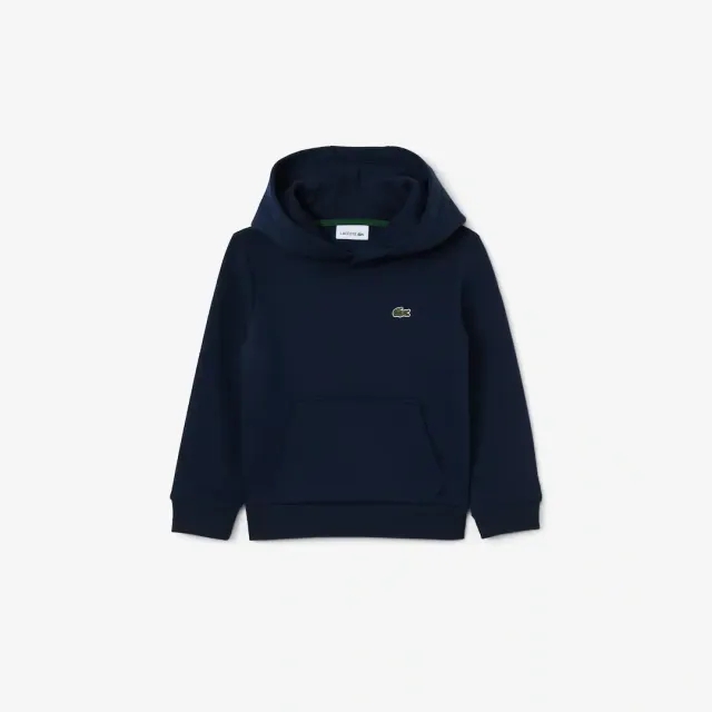 Lacoste Kangaroo Pocket Fleece Hoodie - Midnight Blue