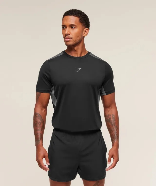  Sport T-Shirt - Black/Dark Grey