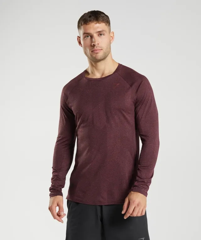  Apex Long Sleeve T-Shirt - Cherry Brown