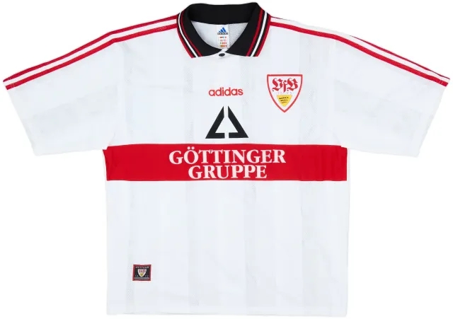 adidas Stuttgart Mens SS Home Shirt 1997/98