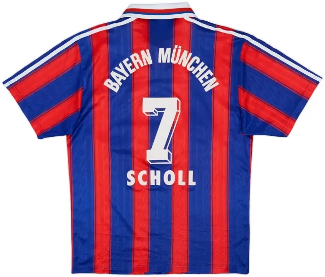 adidas Bayern Munich Mens SS Home Shirt 1995/97