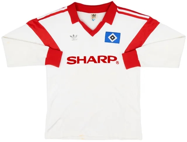 adidas Hamburg Mens LS Home Shirt 1988/89