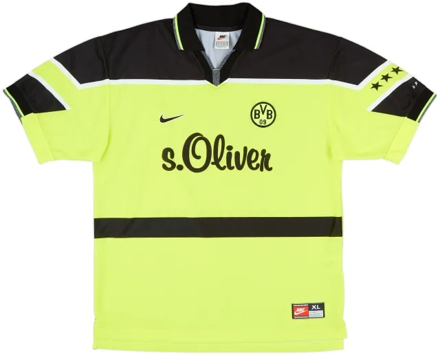 Nike Borussia Dortmund Mens SS Home Shirt 1997/98