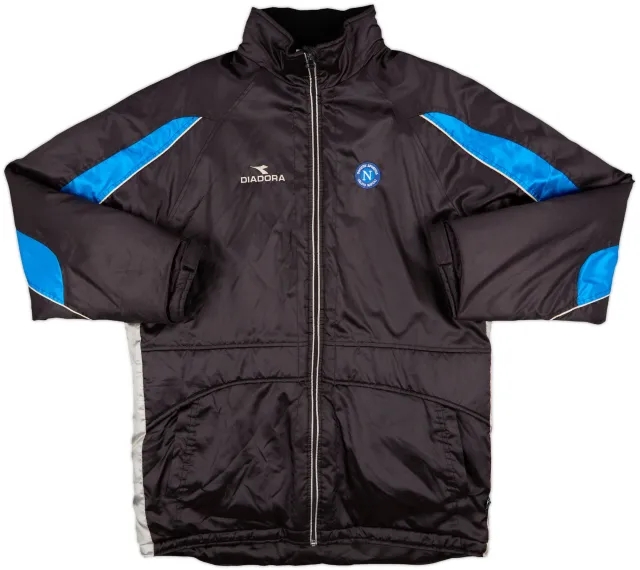 2002-03 Napoli Diadora Padded Bench Coat - 9/10 - (L)