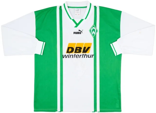Puma Werder Bremen Mens LS Home Shirt 1996/97