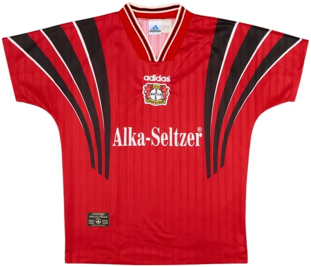adidas Bayer Leverkusen Mens SS Home Shirt 1996/97