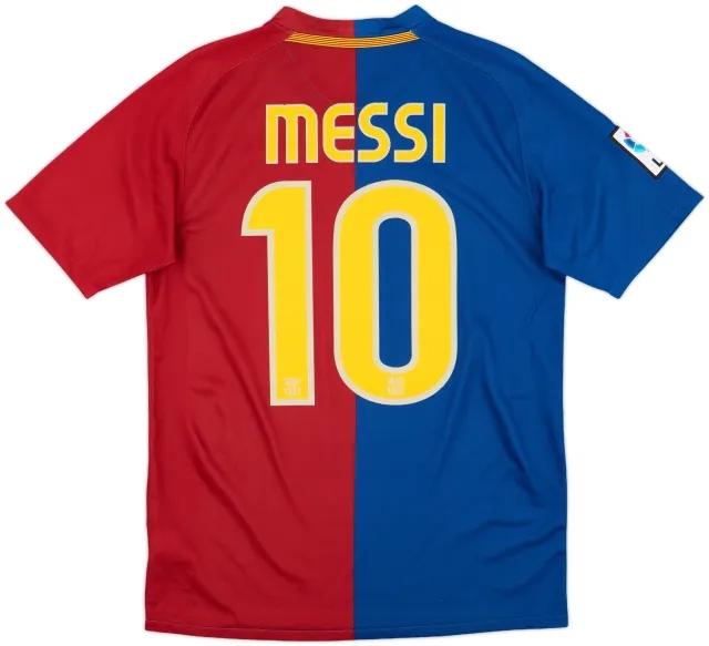 Nike Barcelona Boys SS Home Shirt 2008/09