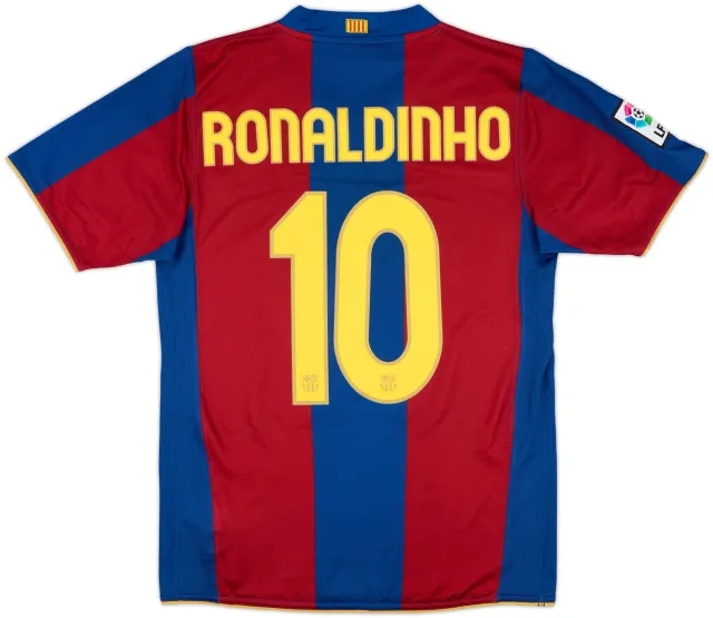 Nike Barcelona Mens SS Home Shirt 2007/08