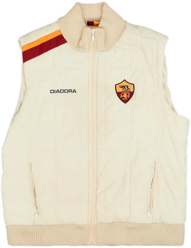2004-05 Roma Diadora Padded Gilet - 8/10 - (M)