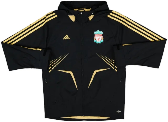 2008-09 Liverpool adidas Hooded Rain Jacket - 8/10 - (M)