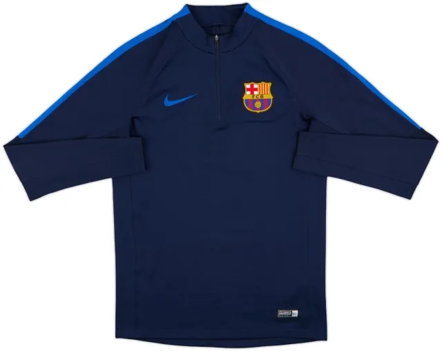 2016-17 Barcelona Nike 1/4 Zip Drill Top - 9/10 - (S)