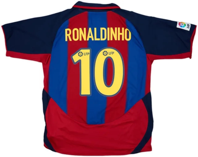 Nike Barcelona Mens SS Home Shirt 2003/04