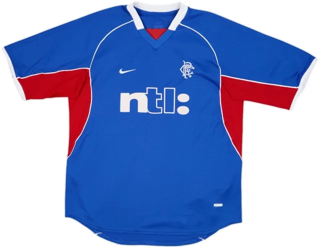 Nike Rangers Mens SS Home Shirt 2001/02