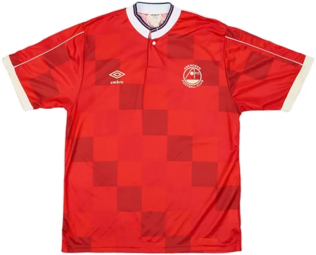 Umbro Aberdeen Mens SS Home Shirt 1987/88