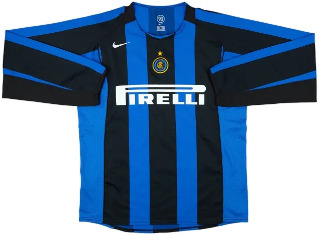 Nike Inter Milan Mens LS Home Shirt 2004/05