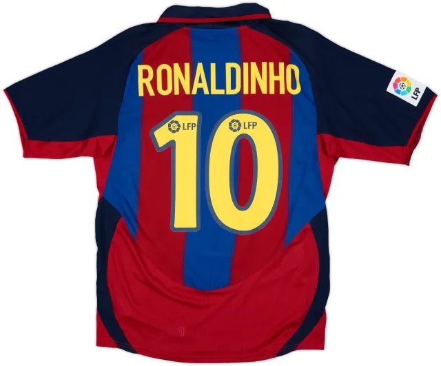 Nike Barcelona Mens SS Home Shirt 2003/04
