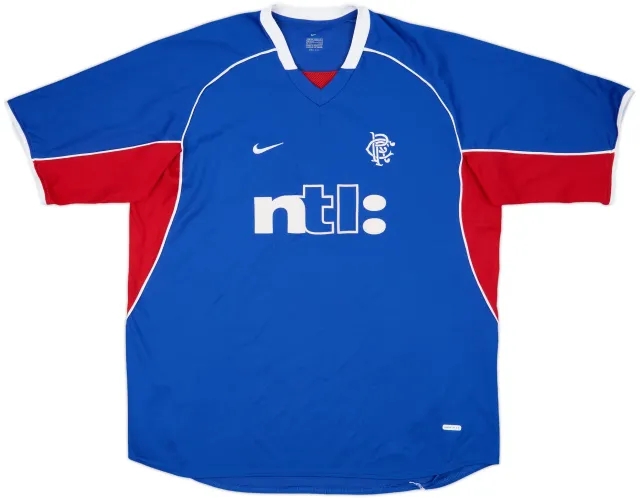 Nike Rangers Mens SS Home Shirt 2001/02