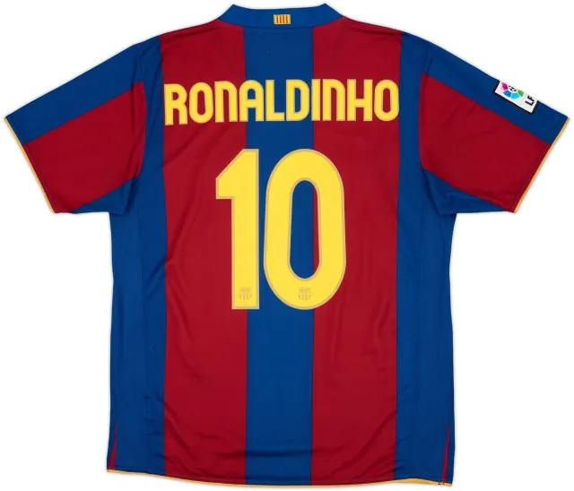 Nike Barcelona Mens SS Home Shirt 2007/08