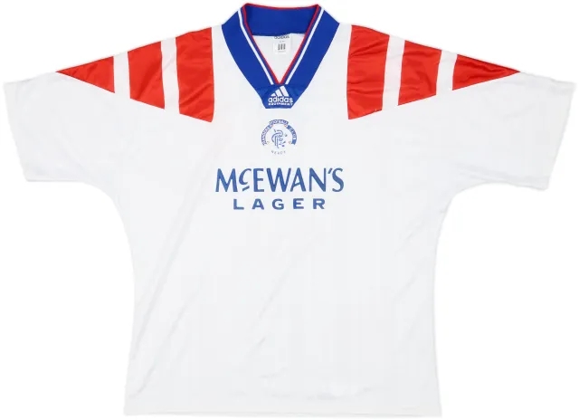 adidas Rangers Mens SS Away Shirt 1992/93