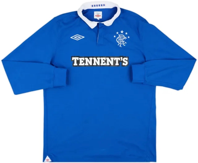 Umbro Rangers Mens LS Home Shirt 2010/11