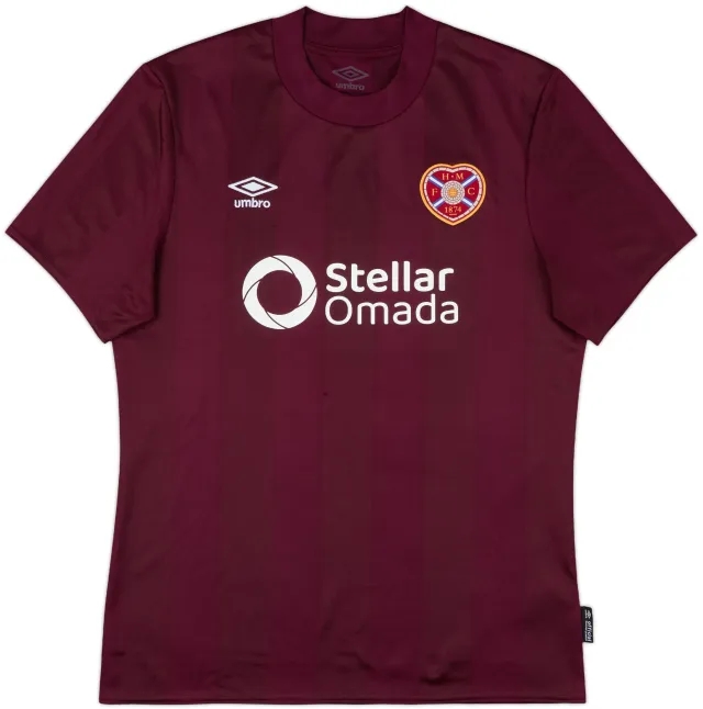 Umbro Heart of Midlothian Mens SS Home Shirt 2024/25