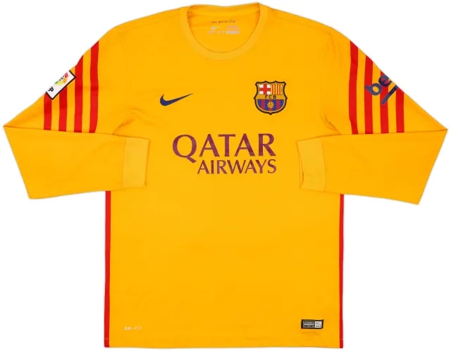 Nike Barcelona Mens LS Goalkeeper Home Shirt 2015/16