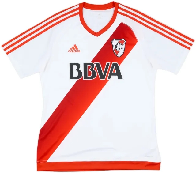 adidas River Plate Mens SS Home Shirt 2016/17
