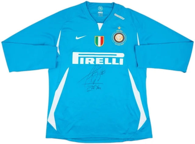 Nike Inter Milan Mens LS Player Issue Home Shirt 2007/08