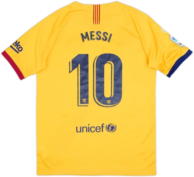 Nike Barcelona Boys SS Away Shirt 2019/20