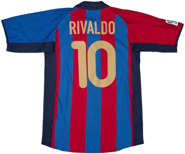 Nike Barcelona Boys SS Home Shirt 2001/02