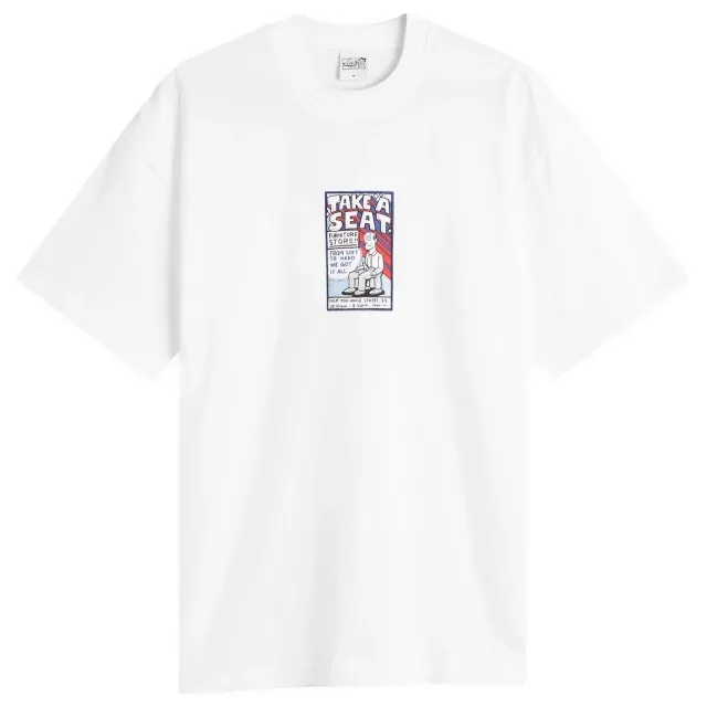 Polar Skate Co. Men's Take A Seat T-Shirt White
